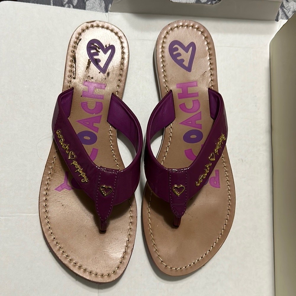 Coach Poppy Berry Sandals